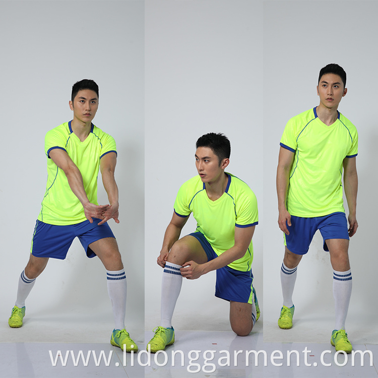 Custom Label Training Jersey Mesh Men Wear 4- 5 Xl Soccer Uniforms Custom Logo Football Jersey For Sale